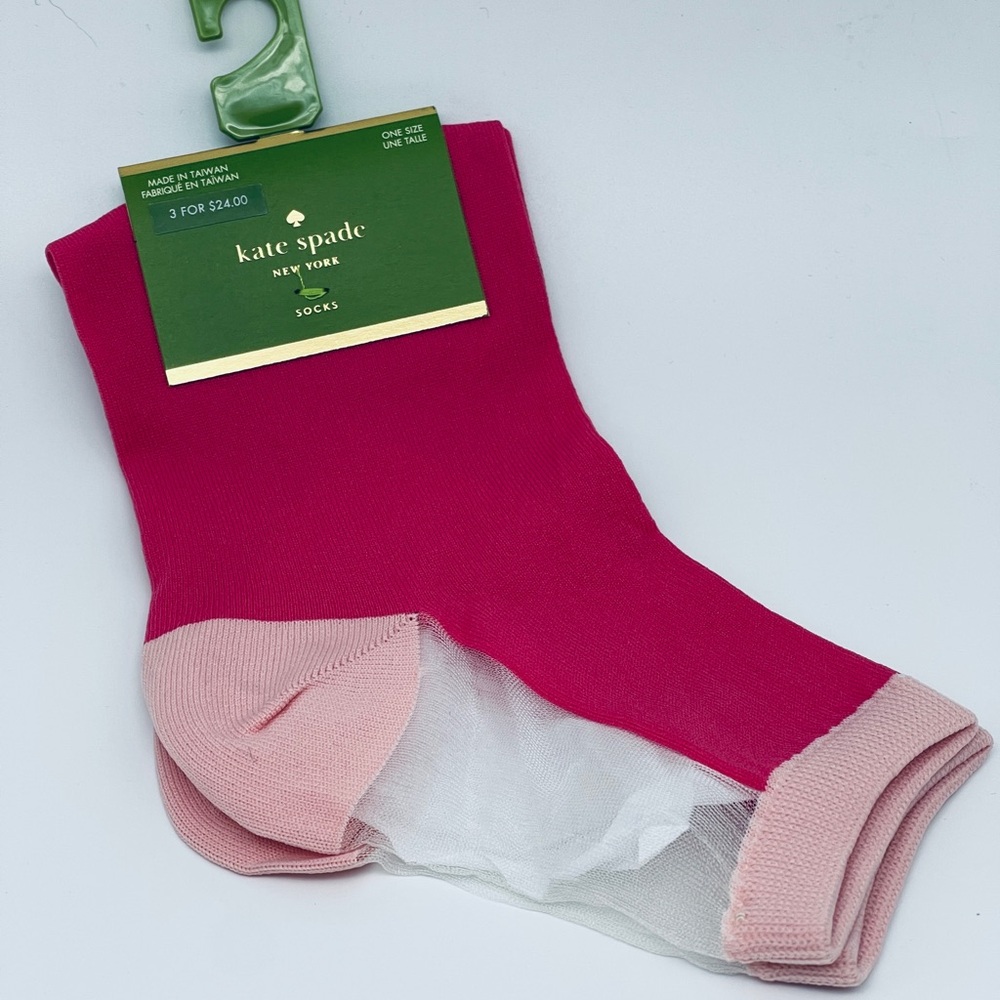 Kate Spade New York Anklet Socks - One Size"""NWT"""